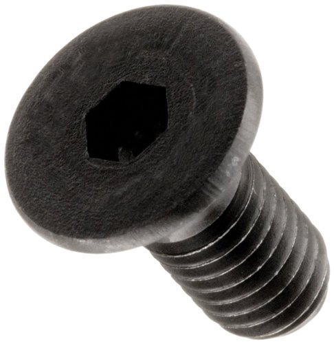 Alloy Steel Socket Cap Screw, Black Oxide Finish, Flat Head, Internal Hex Drive, Meets ASME B18.3/ASTM F835, 7/8