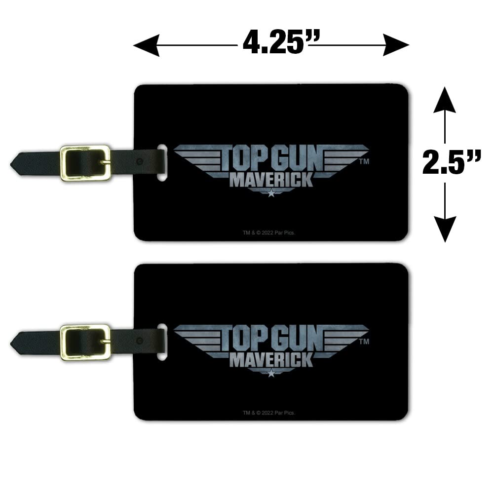 Amazon.com: Top Gun: Maverick Logo Luggage ID Tags Suitcase Carry