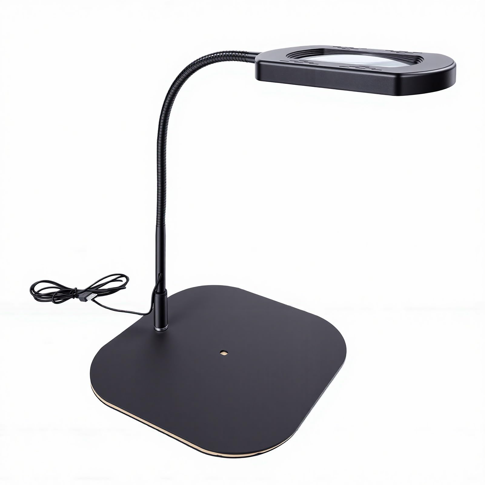 Bewinner Lampe Loupe 10X avec Lumière, Flexible Gooseneck LED Loupe avec