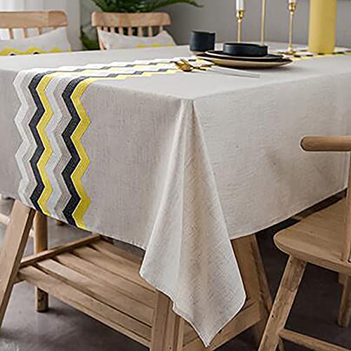 Nappe rectangulaire imperméable en polyester Wddwymll pour table de cuisine