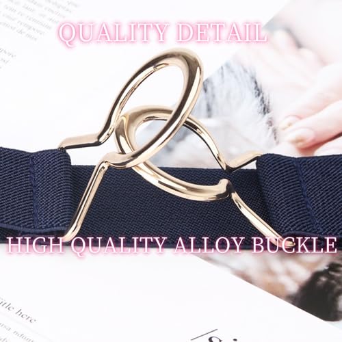 XAM Skinny Elastic Waist Apparel Belt for Women Girls Adjustable Length Elastic Belt2