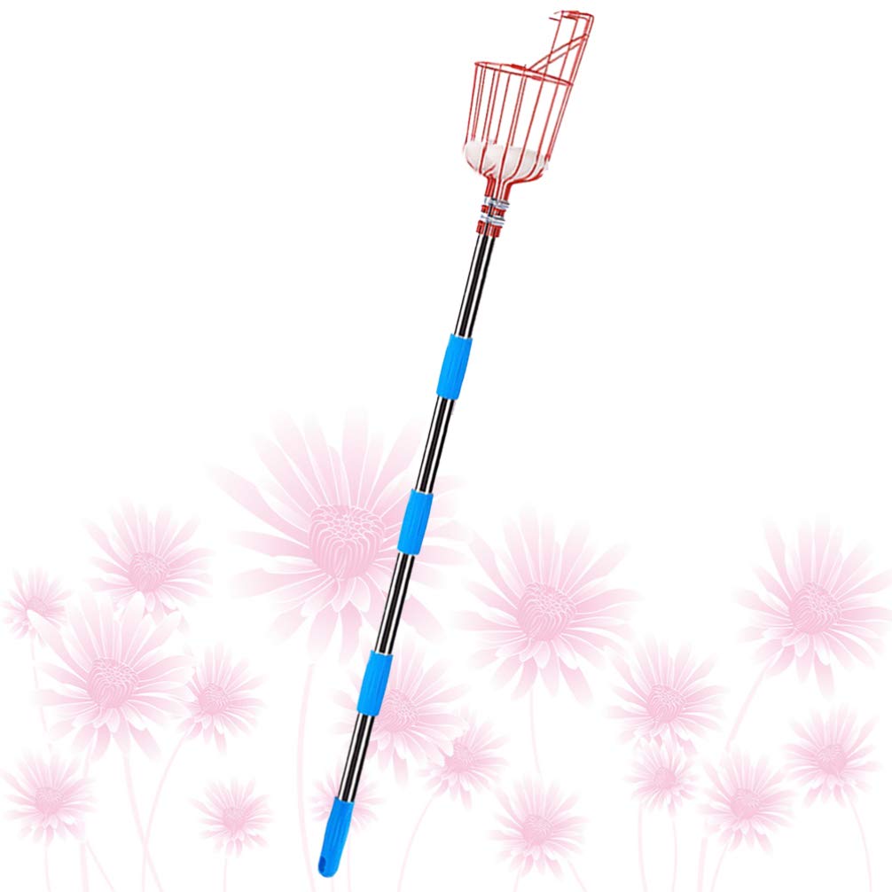 DOITOOL Raccoglifrutta Attrezzo per Frutta Dispositivo per Raccolta Frutta Asta in Acciaio Inox Raccoglifrutta Portatile Attrezzo da Giardino Sezioni