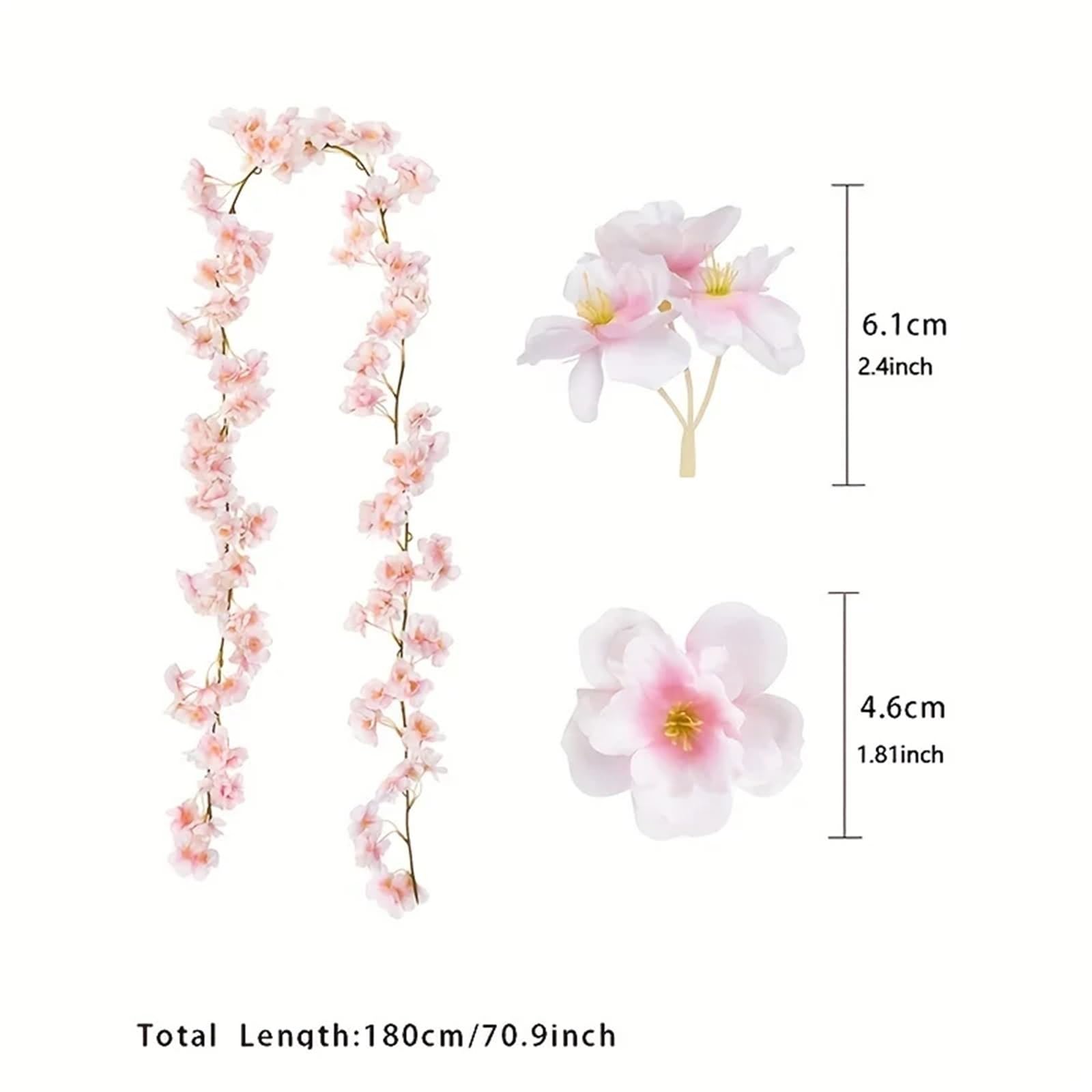 1,8 m Domowa dekoracja łuku ogrodowego na wesele(Light Pink)