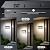 Quntis Solar House Numbers for Outside, Waterproof Address Numbers Sign Light Up, Cold/Warm/Daylight White Address Plaque Outdoor LED Illuminated, Wall Mounted/In Ground 2 Ways for Home Yard Street