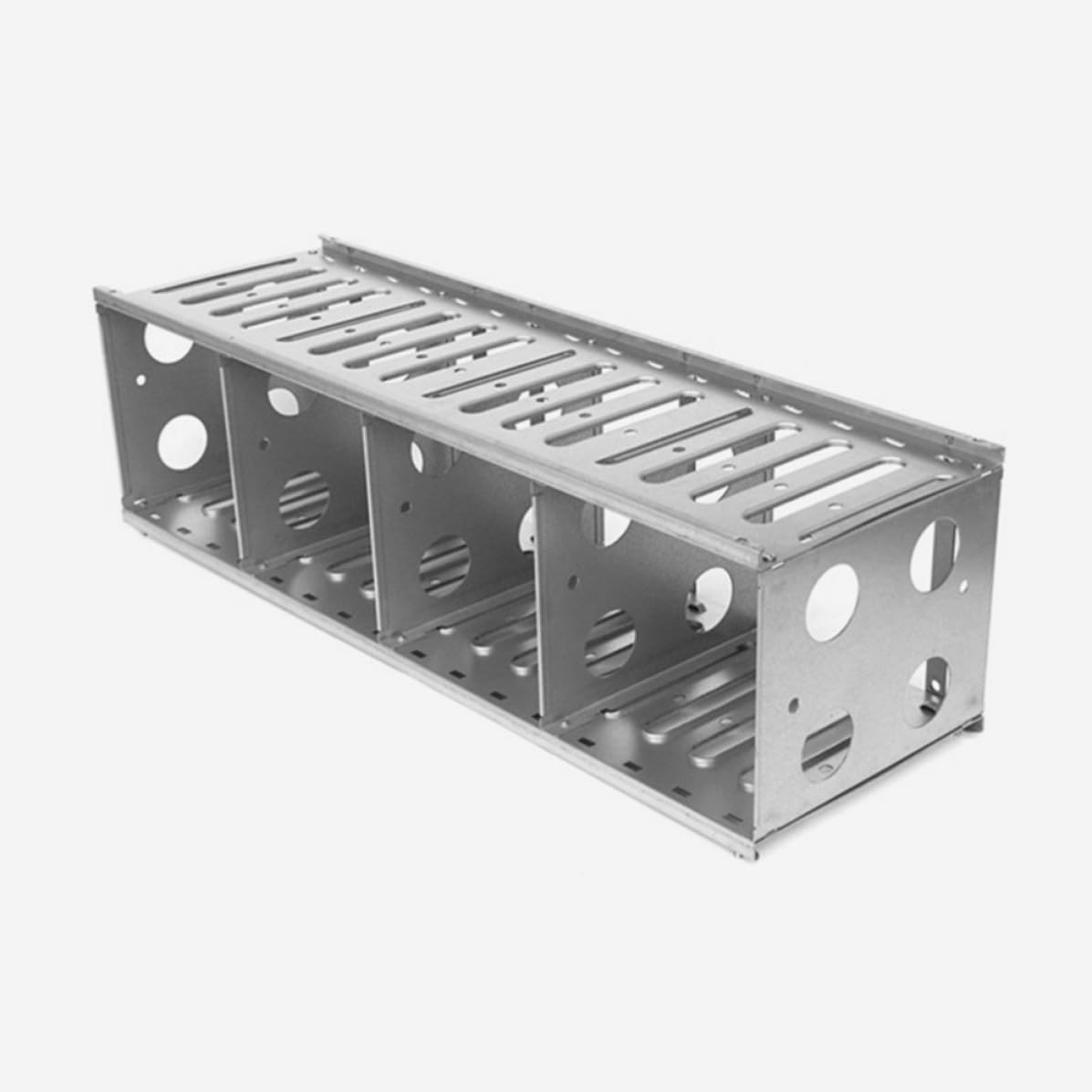 Kit de montaje de disco duro de 12 capas, jaula de acero inoxidable para carcasa de computadora, rack apilable para discos duros externos con instalación sencilla