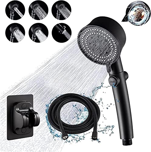 2023 Multi-Functional High Pressure Shower Head -【New Version】Bathroom Handheld Showerheads W/Five Shower Modes, Powerful Water-Saving High Pressure Shower Heads For Bathroom (#1 - Black Upgrade) #TOP29