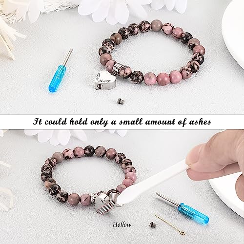 XIUDA Heart Cremation Memorial Urn Bracelet 316L Stainless Steel Keepsake Jewelry Urn Bracelet for Ashes for Women-With Me Always4