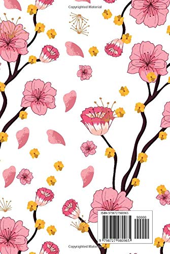 Notebook: Pink floral hardcover lined notebook - Image 2