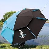 SAMUR Sombrilla de Patio Al Aire Libre, Sombrilla de Pesca Portátil, Sombrilla de Protección UV, Ventilación de Doble Capa