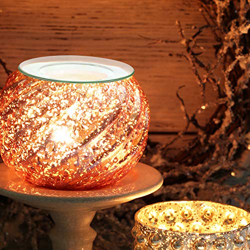 image for Patelai 4.5'' Replacement Oil Warmer Dish Round Glass Dish Wax Melt Wa