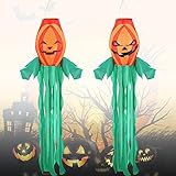 Montaje conveniente: la parte superior de la manga de viento de calabaza está equipada con un aro de plástico, adecuado para fijar la manga de viento a ramas, árboles, postes, ganchos, etc., lo que puede garantizar su estabilidad