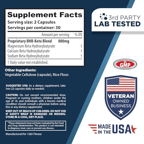 FIT60 Keto Diet Pills for Men & Women - Boost Energy and Mental Clarity for Enhanced Focus- Keto Fat Burner - Keto BHB Pill for Ketosis Support- 30 Days Supply - Image 8