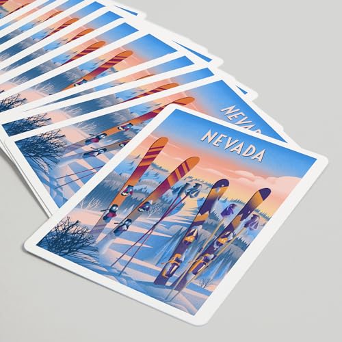 Lantern Press Nevada, baraja de 52 cartas póker miniatura 5