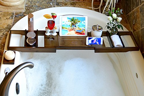 Bamboo Bathtub Tray - Image 5