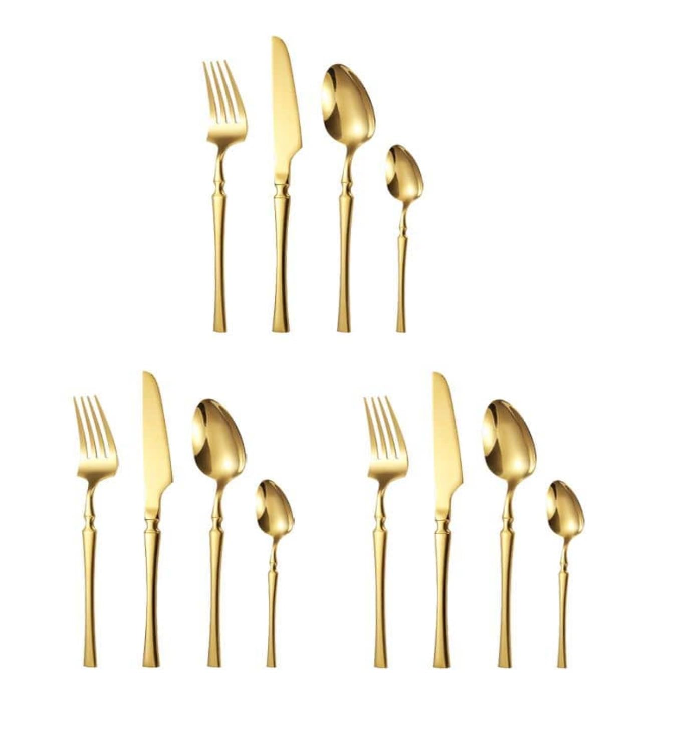 Golden bird Cutlery & Flatware, for Women, Men, Kids Eating Food Portable Tableware Dining Spoon Butter Knife,Serving Spoon Set (Gold, 12) (B0CD1Q1RYH) Amazon Price History, Amazon Price Tracker