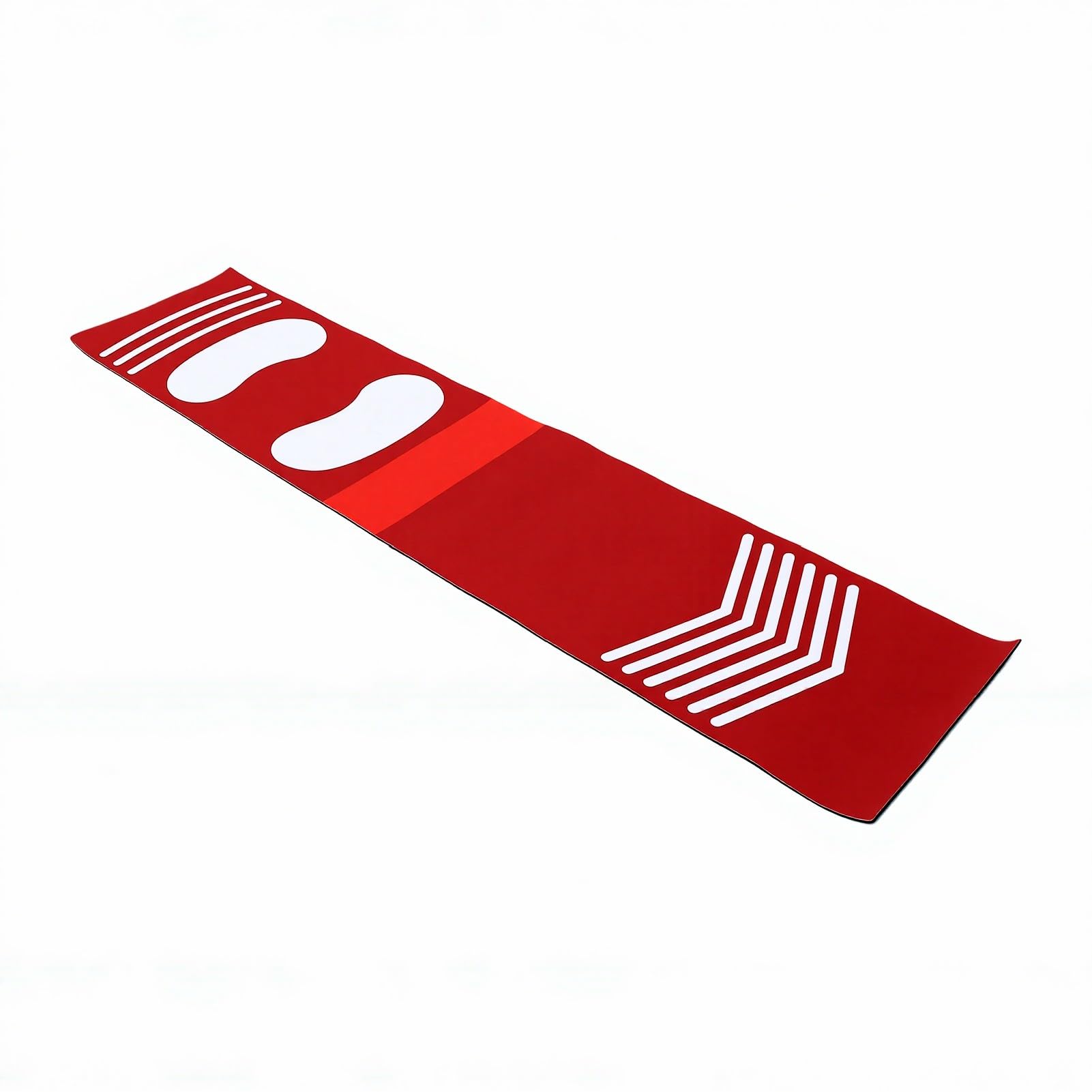 Hamwesh Baseball Softball Sliding Mat, Versatile Training Tool with Non Slip Surfaces and Shock Absorption for Indoor Outdoor Practice Baseball Strike Zone Mat, 30 X 135cm (Red)