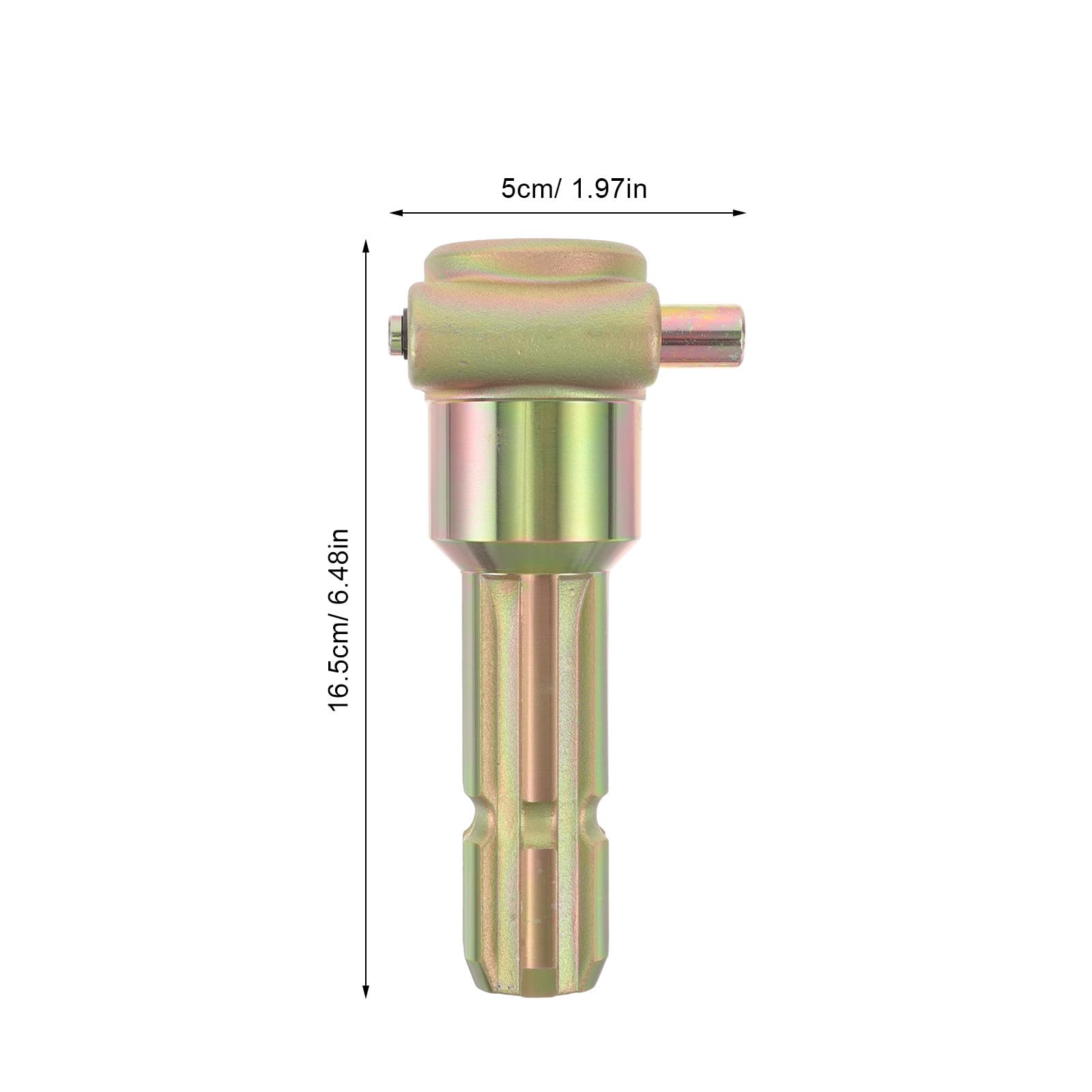 ULTECHNOVO Adattatore Prolunga Pto 1-3/8 Pollici 6 Denti Maschio e Femmina in Ferro Zincato Compatibile per Attrezzature Agricole e Lavori sul Campo