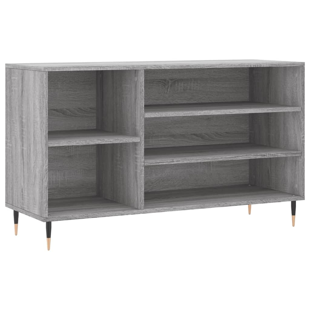 Szafka na buty 102x36x60 cm drewno drewno sonoma szary