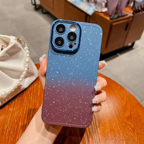 Coque iPhone 12 dégradé bicolore avec protection objectif