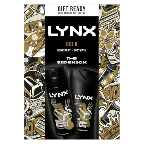 Lynx Gold The Sidekick Duo Body Wash & Body Spray Deodorant Gift Set