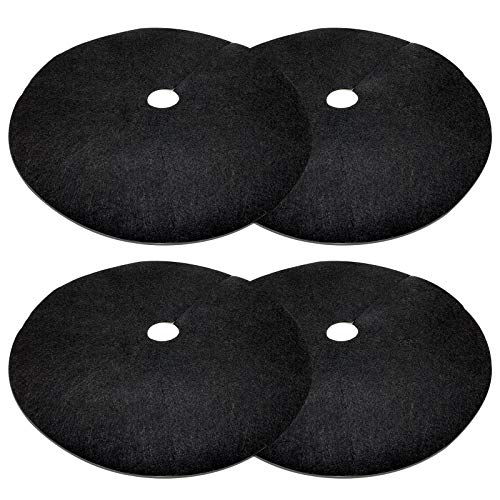 EBaokuup 4 Pack 32.3 Inch Non-Woven Tree Mulch Ring - Degradable Tree Protector Mat Reusable Tree Weed Barrier Mat for Weed Control Root Protection