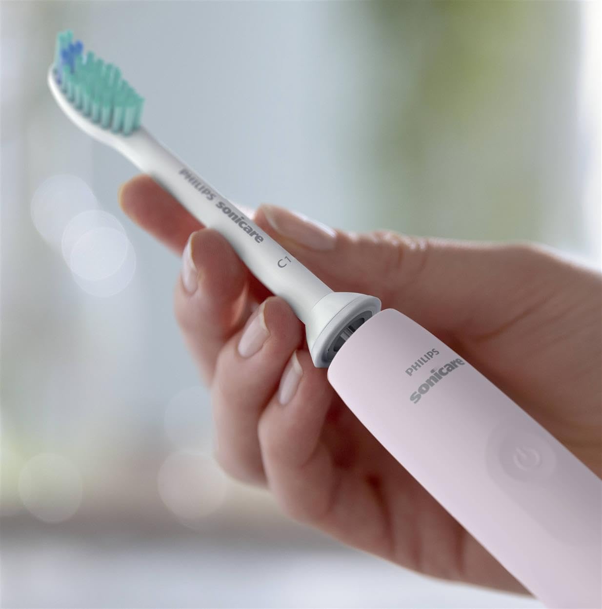 Philips Sonicare 3100 elektrische Zahnbürste, Schallzahnbürste, Andruckkontrolle und Timer, Rosa, Modell HX3671/11