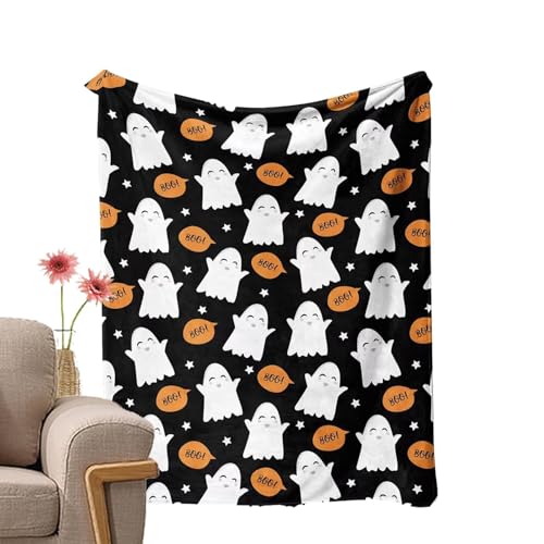 Couverture de lancer fantôme pour soirée cinéma cocooning d'Halloween
