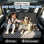 Car Rear Seat Protector, PU Leather Dog Bench Seat Cover for Back Seat - Image 2