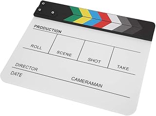 Suporte De Corte De Filme, Placa De Cena De A??o Diretor Dur¨¢vel Corte Ard¨®sia Suporte Ripa De Corte Para An¨²ncio De Fundo (quadro Branco Colorido Pav1cwe3)