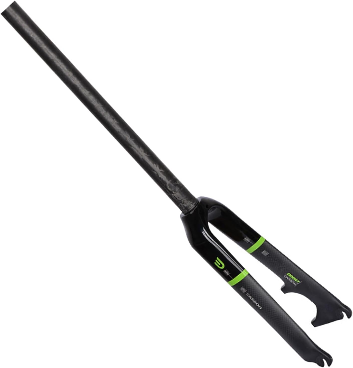 Folding Bikes Rigid Forks 20" Carbon Fiber Disc Brake Bikes Fork 1-1/8" Straight Bike Front Forks 9 * 74/100mm Quick Release Bike Hard Forks