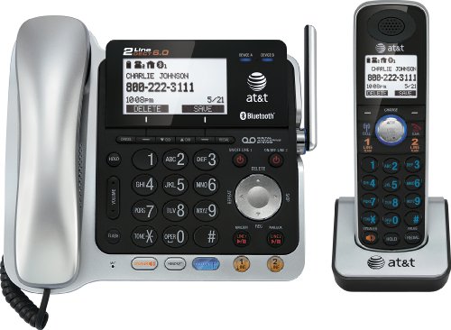 ATTTL86109 - ATT Bluetooth, DECT Cordless Phone - Black, Silver