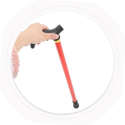 Vista 12 de Tofficu Muletas telescópicas retráctiles para caminar, aleación de aluminio, altura ajustable, antideslizante, para hombres plateado