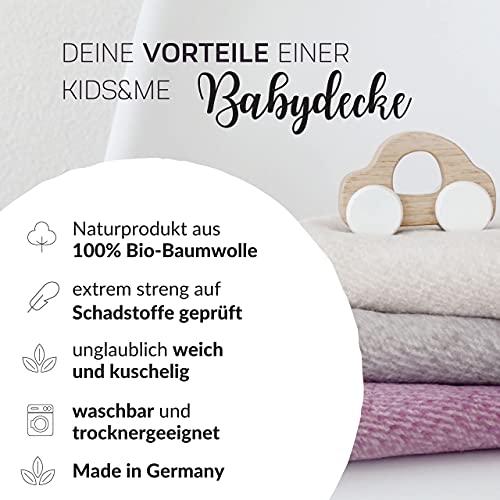 Biologische katoenen deken voor baby's - OEKO-TEX - MADE IN GERMANY - TOG-waarde 1,8 - 70x100cm - Afbeelding 3