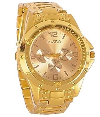 Swadesi Stuff Analog Gold Dial Mens Watch -Old Rosra Golden