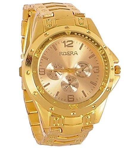 Manki Rosra Analogue Gold Dial Mens Watch (B085C4RT5D) Amazon Price History, Amazon Price Tracker