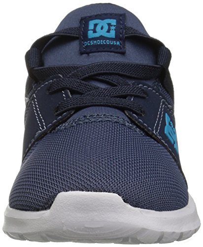 DC girls Heathrow Skate Shoe, Blue/Blue/Blue, 1 Little Kid US2