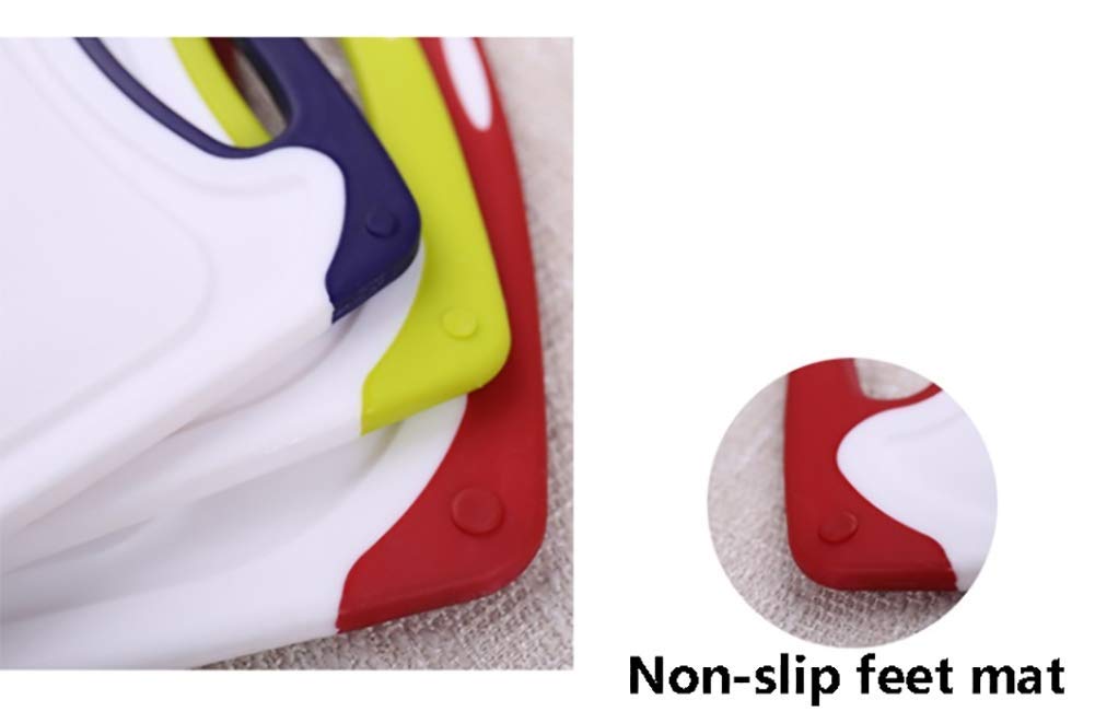 Panneau de découpage de cuisine de cuisine de cuisine avec des rainures de jus de fruits de jus, un coffre-fort de lave-vaisselle en plastique portable, une carte de supplément pour bébé Plaque de cou