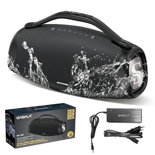 Caixa de Som Bluetooth SABALA DR-909 Boombox,39000mAh 36H Bluetoo...