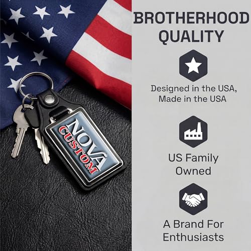 Image of Brotherhood Car Key Chain for Nova - Classic Models Keychain for Men and Women Gift Key Ring