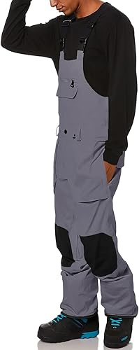 Miniatura 3 de Petos de nieve para hombre, pantalones de esquí ajustables, peto de snowboard para exteriores, impermeable, aislado, antidesgarros, mono de