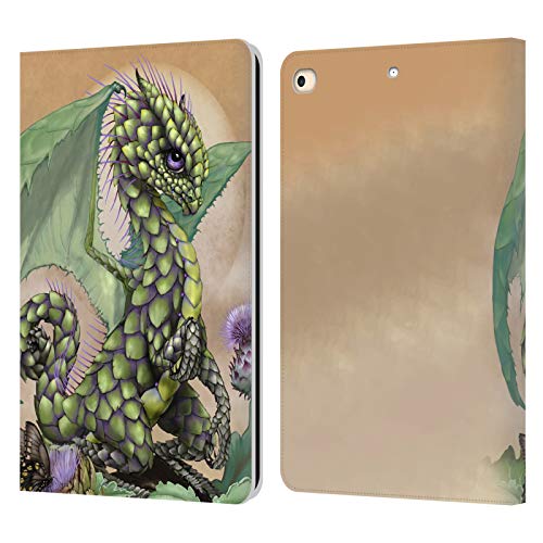 Funda tipo libro para iPad 9.7 2018 diseño dragón Stanley Morrison con ranuras para tarjetas