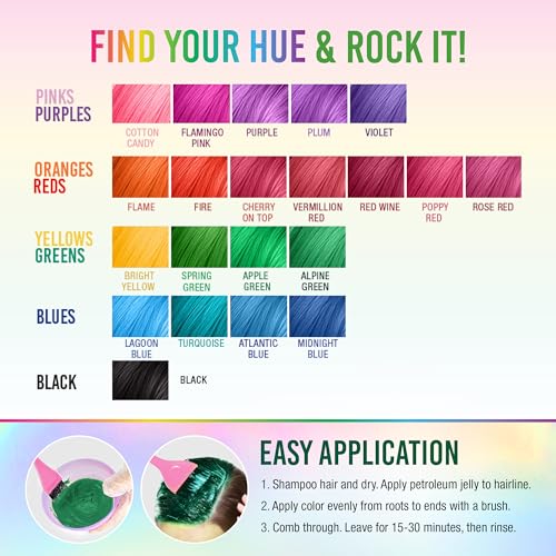 Punky Alpine Green Semi Permanent Hair Color - Vegan & Cruelty-Free Conditioning Hair Dye, Lasts Up to 35 Washes, 3.5 fl oz