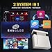 Kinhank Super Console Cube X3 Built-in 60,000+ Games,Retro Video Game Console,EmuELEC 4.5/Android 9.0/CoreE 3 Systems in 1,Compatible with 60+ Classic Emulators,S905X3 Chip,8K Output,Up to 5 Players