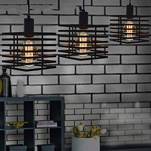 Plafonnier rétro au design loft créatif avec douille de type Edison E27 - 5