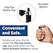 Mace Brand KeyGuard Mini Model Pepper Spray, 0.14 oz, 5 Feet Range, Max Strength 10% OC Formula, Long Lasting UV Dye, Flip Top Safety Cap, Self Defense Pepper Spray for Women & Men - Black