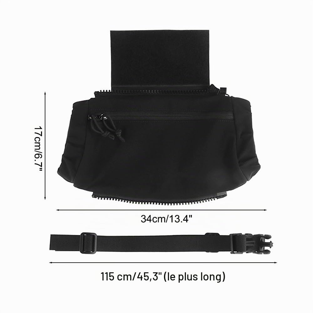 Chauffe-Mains Tactique, Pochette Chauffe-Mains Pliable, Convient Une Poche d'eau Chaude 23×16cm, Sac Chauffant Molle Polyvalent pour Sports de Plein Air, Chasse, Camping, Randonnée, Pêche