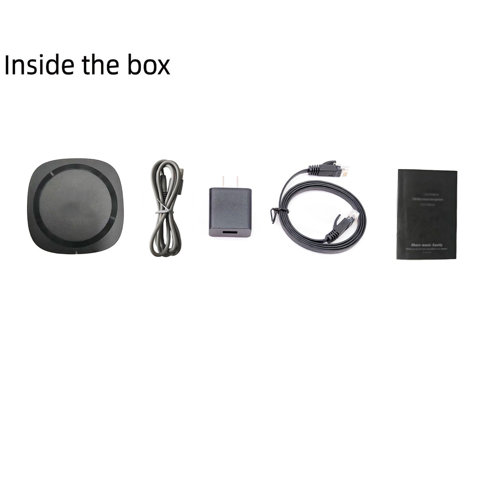 Sieciowy streamer muzyczny USB, urządzenie do odtwarzania multimediów z portem USB i kluczem resetowania, kompatybilny z wieloma formatami audio, kompaktowy rozmiar, do dysku flash USB / sieciowego