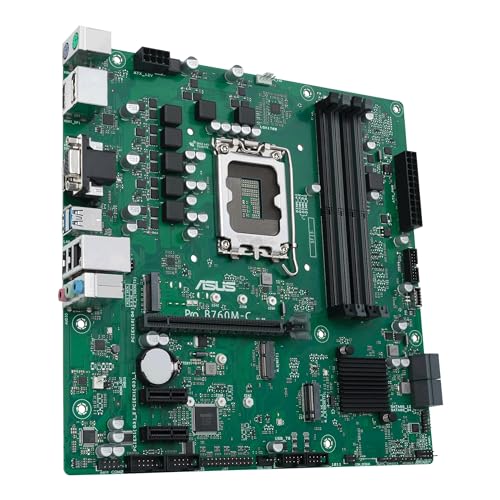 PRO B760M-C CSM Scheda Madre Business Intel B760, LGA 1700, microATX, DDR5, PCIe 4.0, 2 Slot M.2, 2.5Gb Ethernet, 2 DisplayPort, HDMI, VGA, 4 SATA 6 Gbps, USB 3.2 Gen 2 e Gen 1 Type-C - Scheda madre - Immagine 3