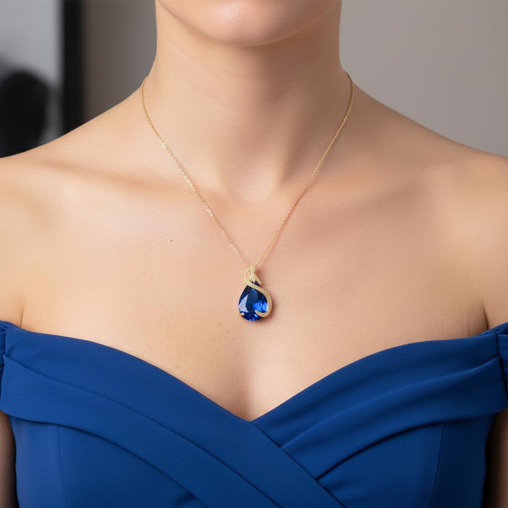 EVER FAITH Parure Bijoux 4PCS Ensemble Goutte d'eau Cubique Zircone Glamour Collier Boucles d'oreilles Bracelet de tennis et Anneau Ouvert pour Dames de Mariage Fête Clair Ton d'argent