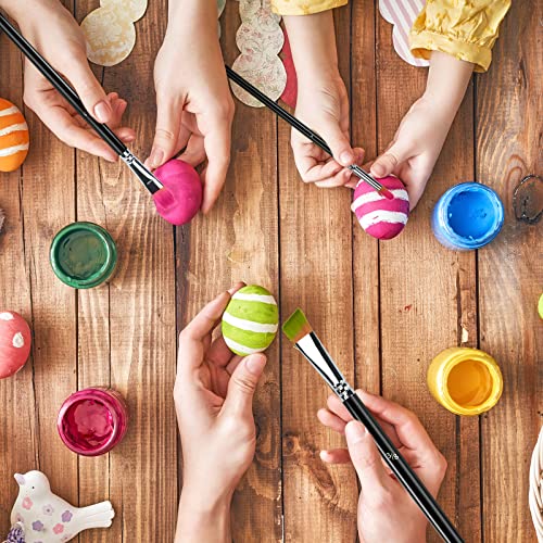 Htvront SG-HHGJ-0006-US Artist Paint Brushes Set Of 12 - Paint Brushes For Acrylic Painting, No Shedding Flat Fan Acrylic Paint Brushes thumb #7